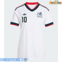 Camisa de time de futebol México Alexis Vega #10 Replicas 2º Equipamento Feminina Mundo 2026 Manga Curta